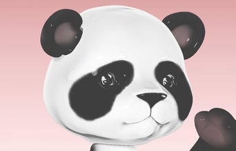 petit panda 3d impression modèle in jouets 3dexport surprise ours nounours imprimé 3d print model - Mito3D