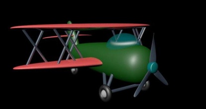petit avion jouet Maya aviation 3d print model - Mito3D