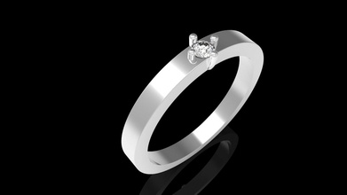 pequeño anillo de 12mm dedo falange gem la joyería joya oro 3dmodel 3dprint imprimible el prototipo 3djewel 3dwax cera 3dprintmodel printjewel 3dring brillante 3d print model - Mito3D