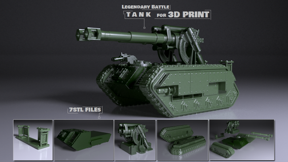 small tank 3dprint vehicle scifi ww2 wwii ww1 nazi warrior war guns rocket tanks m4 m16 legend legendary game 3d print model - Mito3D