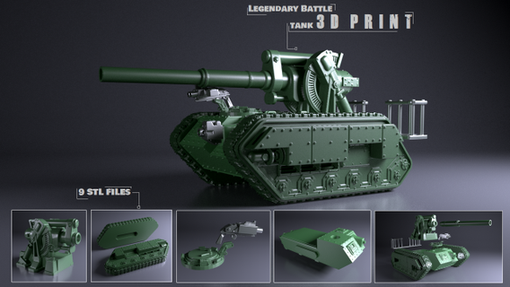 pequeno tanque 3dprint veículo ww2 ww1 sci fi guerra armas Exterminador Futuro industrial espaço impressão 3dpirnting atirador fábrica 3d print model - Mito3D