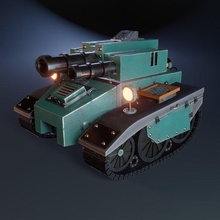 pequeno tanque futurista 3d print model - Mito3D