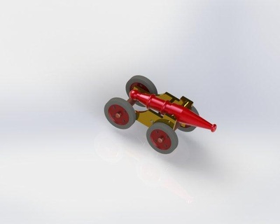 petit canon jouets 3dprint jouet œuvres solides projets impression 3d print model - Mito3D