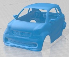 inteligente brabus imprimível corpo carro 3d impressão modelo in automotivo 3dexport fenda escalextrico tamiya rc miniz passatempo micro 3d print model - Mito3D