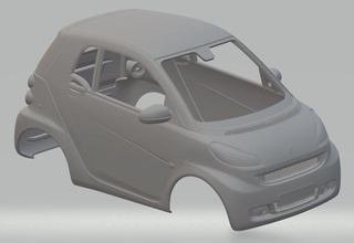 clever druckbar körper wagen 3d drucken modell automobil 3dexport slot scalextric tamiya rc radio steuerung schale miniz mercedes 3d print model - Mito3D
