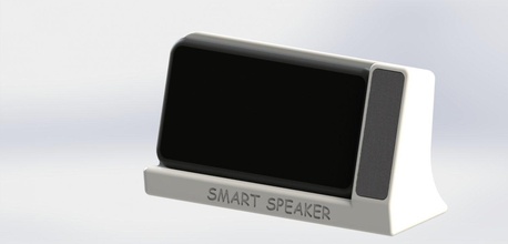 smart speaker fast charge wireless iphone office 3d print model - Mito3D