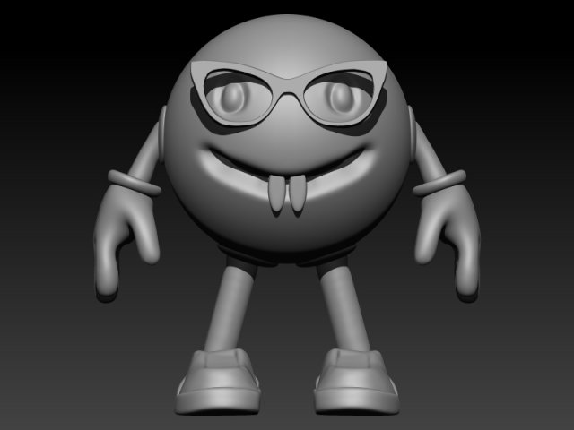 gülümsemek emoji karakter karikatür çizgi film karakteri 3dprinter 3dprint 3dprinted 3D print model - Mito3D