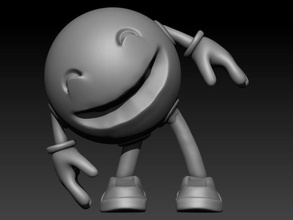 sourire emoji personnage dessin animé 3dprinter 3dprint 3dprinting 3dprinted 3d print model - Mito3D