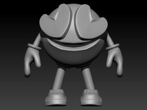sorriso emoji personagem desenho animado Personagem 3dprint 3dprinted 3dprinting 3d print model - Mito3D