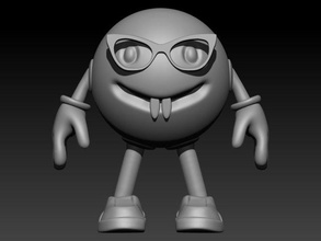 sorriso emoji personagem desenho animado Personagem 3dprinter 3dprint 3dprinted 3d print model - Mito3D