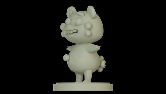 Smiley Panda frei Tiere Karikatur bezaubernd animiert Drucken 3d Spaß spielerisch Pose Ausdruck Design Skulptur Datei stl Bär stilisiert Zeichnung Zahl Teddy 3d print model - Mito3D