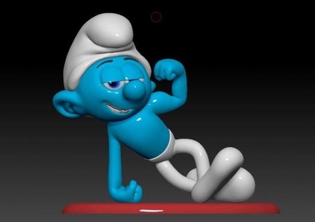 smurf modelo criança personagem desenho animado 3dprint estatuetas 3d print model - Mito3D