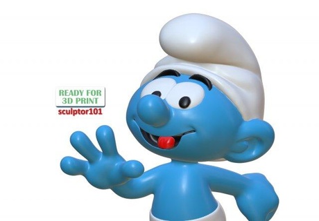 smurfs - smurf   man cartoon smurfs figurine 3dprintable miniature characters 3ds printable-model  3d print model - Mito3D