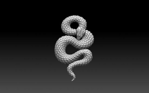 yılan 3d Yazdır model heykel kertenkele kobra engerek zehir ısırmak sonsuzluk Sanat heykeller çıngıraklı mamba Uroboros 3d print model - Mito3D