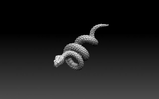 yılan 3d Yazdır model heykel kertenkele kobra engerek zehir ısırmak sonsuzluk Sanat heykeller çıngıraklı mamba 3d print model - Mito3D