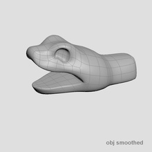 snake head 2 - jewelry free 3d print model in 3dexport stylized gold silver printable 3d print model - Mito3D