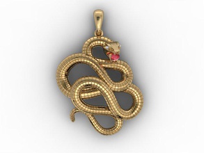 serpente ciondolo cuore gioiello gioielli matrix la collana ciondoli stampabile rhino scultura vray donna donne zbrush 3d print model - Mito3D