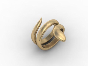 snake ring 3d print model in rings 3dexport cad detailed diamond diamond-ring engagement female gem gold jewel jewellery jewelry photoreal printable rhino silver wedding white 3d print model - Mito3D