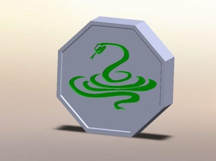 serpent talisman Jackie chan aventures 3d print model - Mito3D