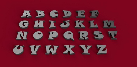 ek yazı tipi büyük 3d harfler dosya stl küçük alfabe mektup mektuplar yazın tipleri kelimeler dil gadget dekorasyon 3dmodel <url> 3d print model - Mito3D