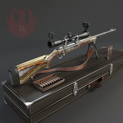 sniper rifle 3d model in assault rifles 3dexport sniperrifle sniper-rifle sniper-snipers 3D print model - Mito3D