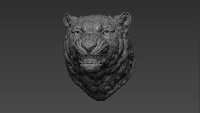 neve leopardo sorriso irbis onça rugido cabeça fracasso gato selvagem animal natureza mamífero escultura estatueta lembrança imprimível esculpir arte 3d print model - Mito3D