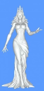 snow queen woman 3d print model - Mito3D