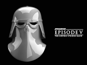 snow trooper commander helmet empire strikes star wars 3d print model - Mito3D