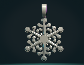 snowflake snow frost art crystal 3d print model - Mito3D