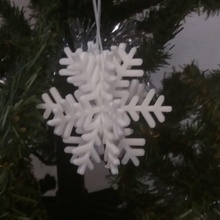 floco neve bola snowflakw Navidad Natal árvore montável 3d print model - Mito3D
