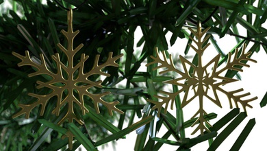kartanesi kolye yılbaşı ağacı 3d yazıcı modeli Noel kış kar kristal buz frost donmuş taneleri yağışı dondurma ayrıntılı stl ağaç treeornament eğlenceli ev 3d print model - Mito3D