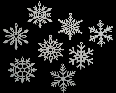snowflakes 3d drucken Modell Dekor copo nieve Schnee Dekoration 3d print model - Mito3D