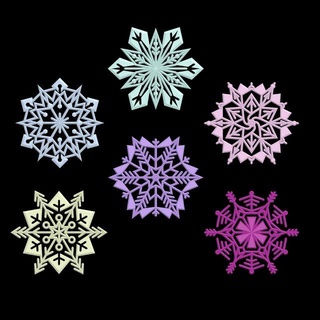 snowflakes decoration 3d print model decor snowflake snow winter newyear christmas garland holiday stl 3d print model - Mito3D