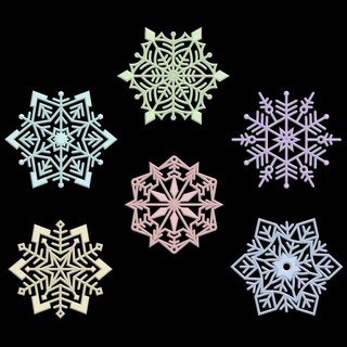 snowflakes decoration 3d print model decor snowflake snow winter newyear christmas garland holiday stl 3d print model - Mito3D