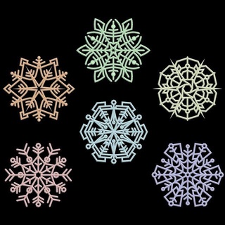 fiocchi neve decorazione 3d Stampa modello arredamento fiocco inverno anno Natale ghirlanda vacanza stl 3d print model - Mito3D