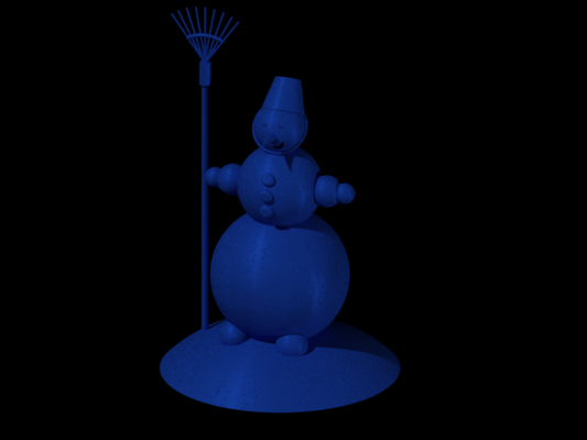 snowman free 3d print model in figurines 3dexport 3d print model - Mito3D