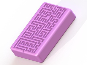 soap-labyrinth kostenlos Seife geometrische Labyrinth labyrinth Pfad puzzle 3d print model - Mito3D