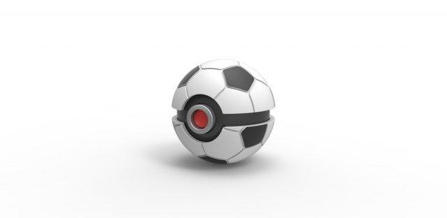 soccer ball style orb football soccerball concept container toy print printable 3d print model - Mito3D