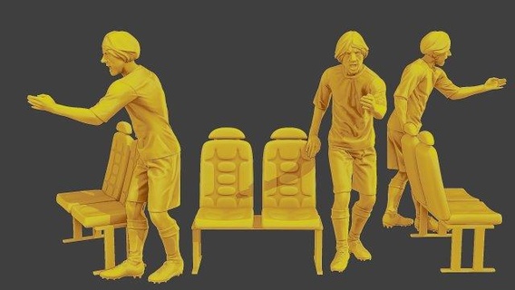 Futbol oyuncu sp 015 3d Yazdır model figürinler şekil minyatür heykel adam Fincan spor Messi ronaldo savunma oyuncusu ileri merkez forvet left mid right kaleci Arjantin Brezilya action figure 3d print model - Mito3D