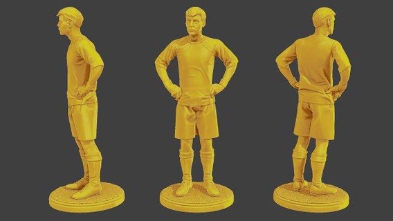 fútbol jugador sp 018 3d impresión modelo figuritas 3d print model - Mito3D