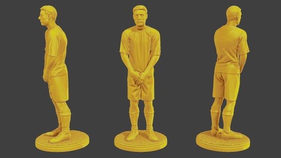 fútbol jugador sp 021 3d impresión modelo figuritas 3d print model - Mito3D