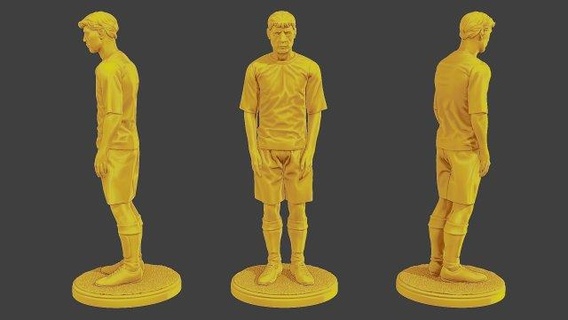 fútbol jugador sp 023 3d impresión modelo figuritas 3d print model - Mito3D
