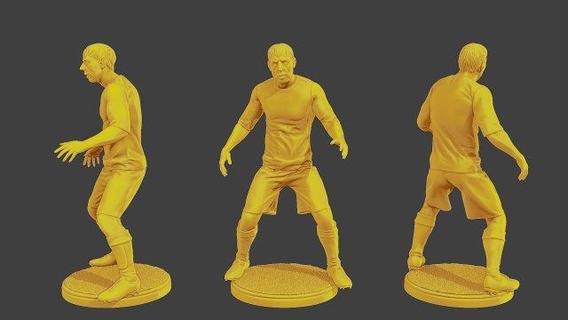Futbol oyuncu sp 025 3d Yazdır model figürinler şekil minyatür heykel adam Fincan spor Messi ronaldo savunma oyuncusu ileri merkez forvet left mid right kaleci Arjantin Brezilya action figure 3d print model - Mito3D