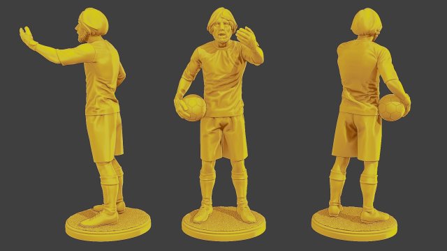 Fußball Spieler sp 030 3d drucken Modell Figuren Zahl Miniatur Skulptur Tasse Sport messi ronaldo Verteidiger weiterleiten Center Stürmer left mid right Torwart Argentinien brasil action figure 3D print model - Mito3D