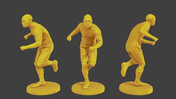 Futbol oyuncu sp 033 3d Yazdır model figürinler şekil minyatür heykel adam Fincan spor Messi ronaldo savunma oyuncusu ileri merkez forvet left mid right kaleci Arjantin Brezilya action figure 3d print model - Mito3D