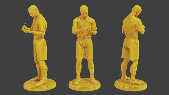 Futbol oyuncu sp 048 3d Yazdır model figürinler şekil minyatür heykel adam Fincan spor Messi ronaldo savunma oyuncusu ileri merkez forvet left mid right kaleci Arjantin Brezilya action figure 3d print model - Mito3D