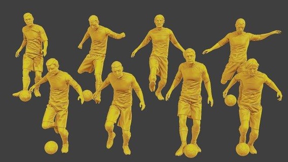 fútbol jugadores sp paquete 1 3d impresión modelo figuritas figura miniatura escultura hombre taza deporte messi ronaldo defensor centrar huelguista left mid right portero argentina Brasil action figure 3d print model - Mito3D