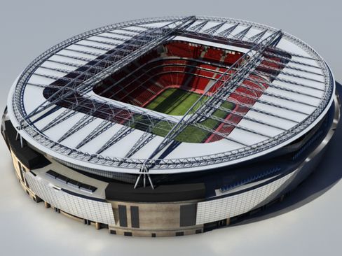 soccer stadium 3d model in 3dexport arena court field football sports sport game architecture exterior interior goal net ball soccerball european corner flag seats 3D print model - Mito3D