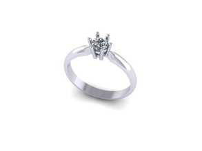 sol1 ring jewel jewelry gold silver diamond 3dmodel jewellery 3d print model - Mito3D