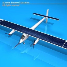 solar impulse 3d model in sport 3dexport aircraft airplane experimental prototype ecological electric 3d print model - Mito3D